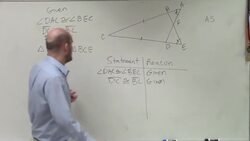 How to Write a Proof for Two Triangles Congruent Under ASA Instructional Video
