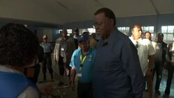 CLEAN : Namibian election: President Hage Geingob casts vote News Clip