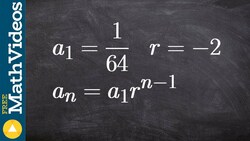 Given the ratio and first term of a geometric sequence write the rule for nth term Instructional Video