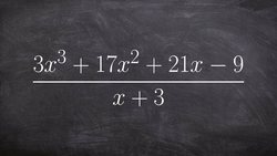 Learning how to complete synthetic division Instructional Video