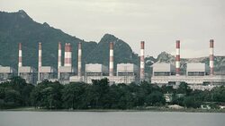 Power Plants and Smokes Stock Footage