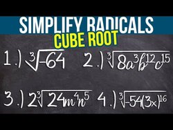 Simplify The Cube Root of an Expression Instructional Video