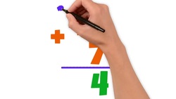 2-Digit plus 1-Digit Addition with Carry: What is 47 plus 7? Instructional Video