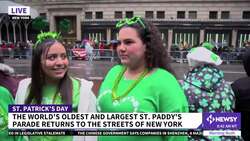 NYC St. Patrick's Day Parade Turns Pandemic Blues Irish Green News Clip