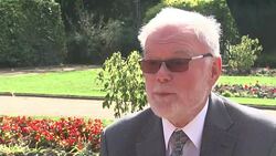 Prince William unveils statue of the 'British Oskar Schindler' Stock Footage