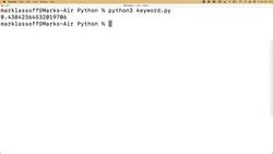 Intro To Python Programming - Keyword Arguments Instructional Video