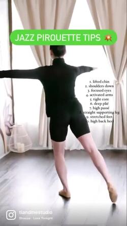 TRY THESE PIROUETTE TIPS!  #shorts Instructional Video