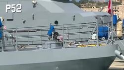 CLEAN : Aquarius migrants arrive at Valletta military harbour News Clip