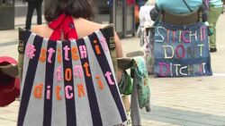 CLEAN : "Street Stitchers" mend clothes in public to encourage better relationships with garments News Clip