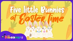 Five Little Bunnies | The Kiboomers | Easter Songs for Kids | Bunny Song | Kids Songs | Baby Songs Instructional Video