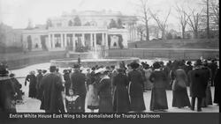 White House’s entire East Wing being demolished for Trump’s ballroom News Clip