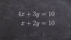 Solving a system of equations by using the substitution method Instructional Video