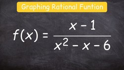 How to graph a rational function using 6 steps Instructional Video