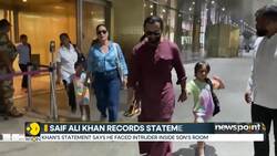 Saif Ali Khan records statement with Police in Jan 16 attack case News Clip