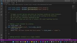 The Art of Doing - Web Development for Beginners - Processing Events Instructional Video
