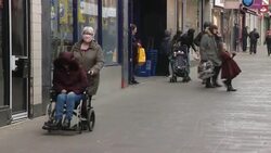 People shopping in Swindon News Clip