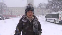 Major storm closes schools, disrupts traffic in southern Manitoba News Clip