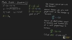 Math Puzzle - Zombies!!! Instructional Video