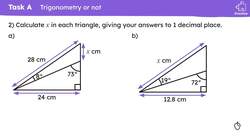Choosing an appropriate method for finding lengths of a triangle Instructional Video