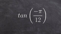 Learn how to evaluate tangent using the difference formula of two angles Instructional Video
