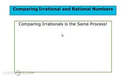 Comparing Irrational and Rational Numbers Instructional Video