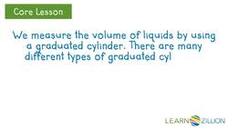 Finding the Volume of Liquids Instructional Video