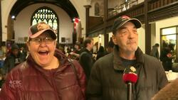 Hundreds wait in line to get into 'free store' in Saint John News Clip