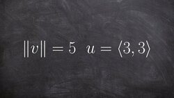 How to find the vector with given magnitude and same direction of another vector Instructional Video