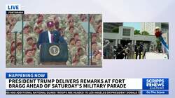 Trump defends L.A. troop deployment before soldiers at Fort Bragg News Clip