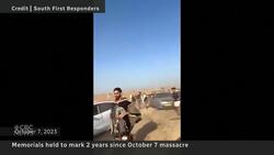 Nova festival site sobering reminder of Oct. 7 attacks and remaining hostages News Clip