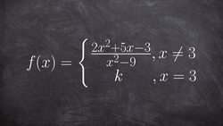 How to find the value that makes a piecewise function continuous Instructional Video