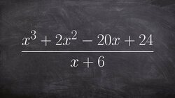 How to use synthetic division to divide two polynomials forgot to write the quotient out Instructional Video