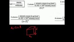 Crystal Lattice Structures: Density Calculation 2 Instructional Video