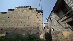 Hungry Ghost Festival in Wangjia Village in Taihe County Stock Footage