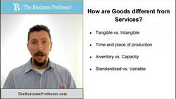 Marketing - How are Goods Different from Services? Instructional Video