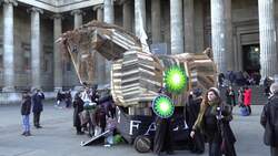 BP protest at British Museum News Clip