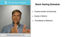 Stock Vesting Schedule Instructional Video