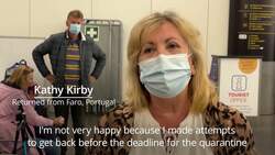Double-vaccinated holidaymakers returning from Portugal face quarantine News Clip