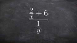 Math tutorial for simplifying complex fractions Instructional Video