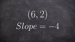 Graphing a line given a slope through a point Instructional Video
