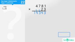 KS2 Primary Maths Age 13-17 - Calculations: Written Multiplication - Explained Instructional Video