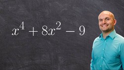 Factoring a polynomial to the fourth power using factoring to second power Instructional Video
