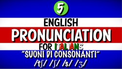 PRONUNCIA Inglese per ITALIANI 5 (Suoni di consonanti - /tʃ / - /ʃ/ - /s/ - /ʒ/) Instructional Video