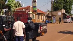 CLEAN : Police presence at the site of deadly blast in Ugandan capital News Clip