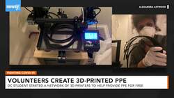 D.C. Student Started A Network Of 3D Printers To Provide PPE News Clip