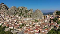 Basilicata Revealed: A Drone's View of Hidden Italian Gems Stock Footage