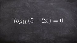Solving logarithmic equations Instructional Video