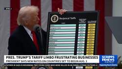 President Trump's tariff limbo is frustrating businesses News Clip