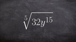 Learn how to simplify the 5th root of an expression with numbers and variables Instructional Video