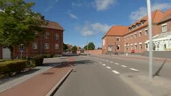 Denmark V synched series rear driving studio process plate background Stock Footage